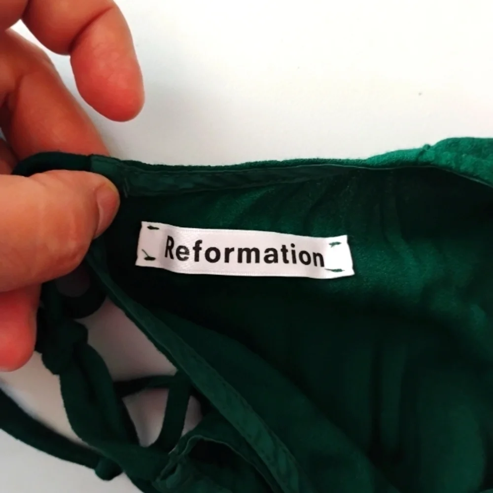 Reformation Emerald Green Jumpsuit. Size 0